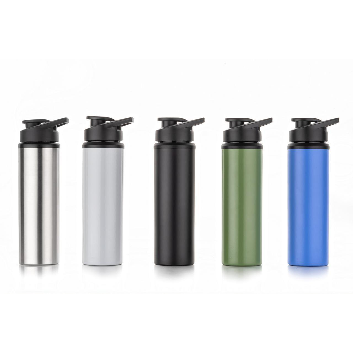 AM6660 Mix-Colour Stainless Steel Water Bottle with Flip Top Leakproof Lid - 900ml for Gym, Office, Travel