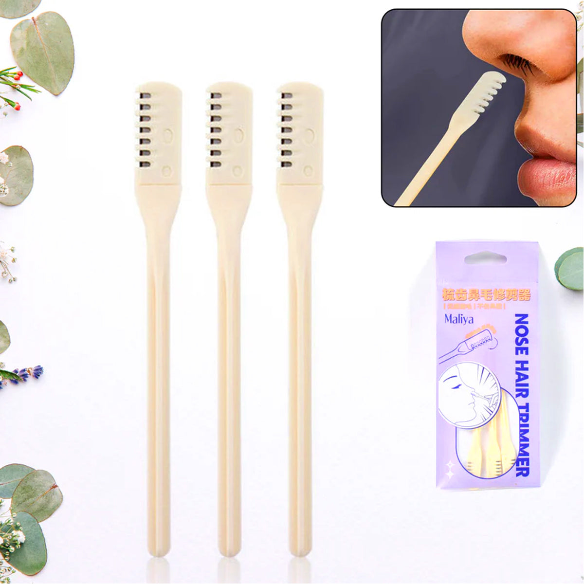 13752 Nose Hair Removal Trimmer Nose Hair Remover Razor Kit Blade (3 Pcs Set)
