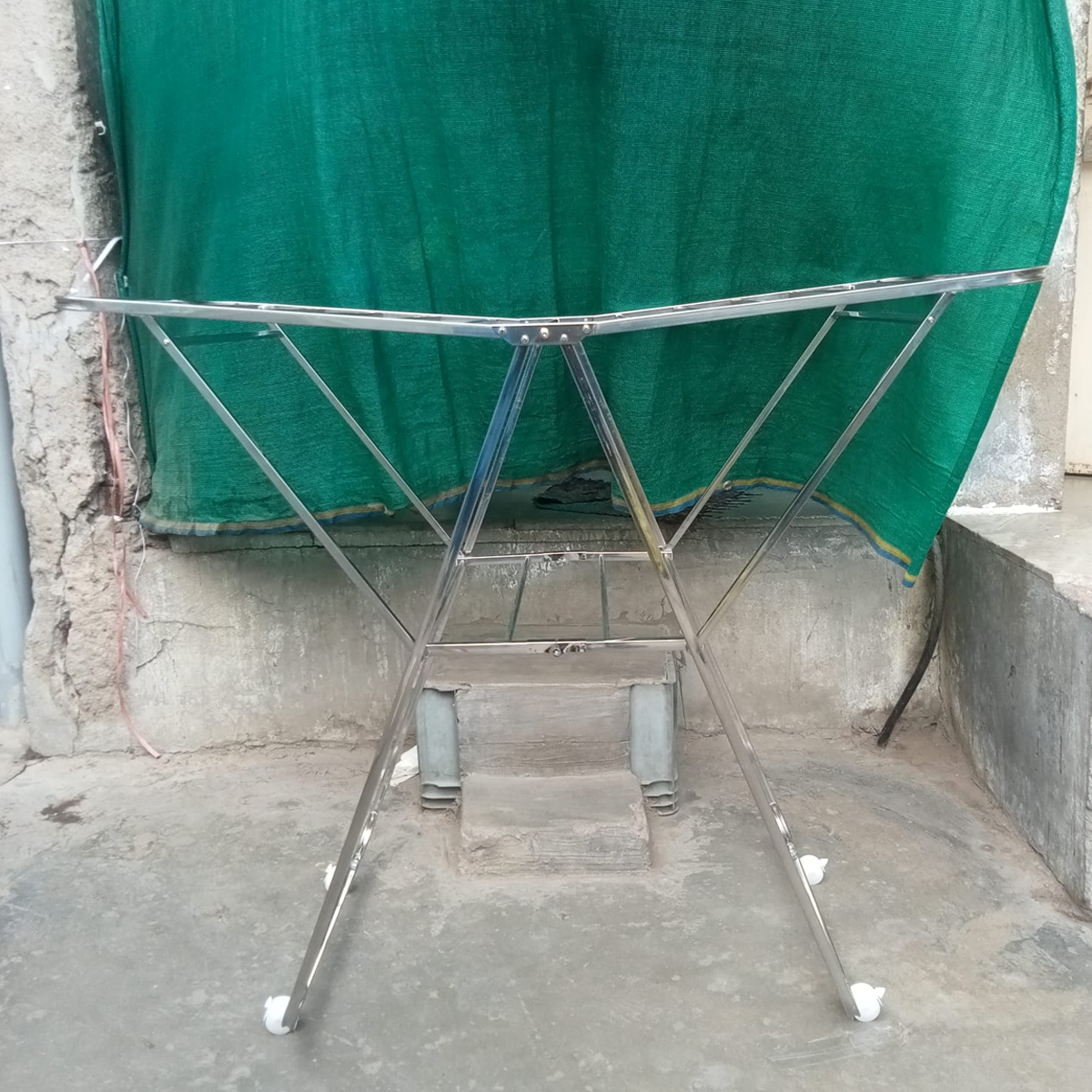 AM5612 NFDP Butterfly Single Stainless Steel Foldable Wing Style Cloth Dryer/Clothes Drying Stand