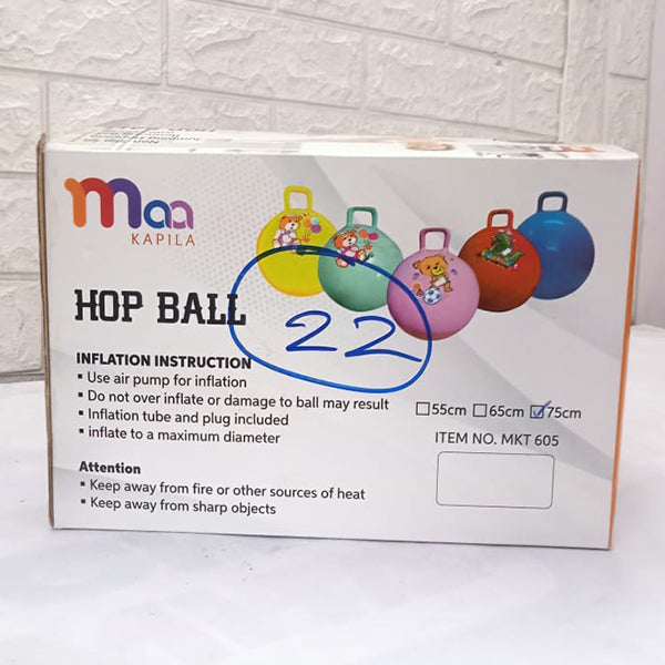 AM0107 Rubber Hop Ball for Children - 75 CM