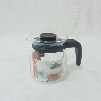 AM6164 Borosil 350 ml Glass Carafe with Strainer in Lid - Black