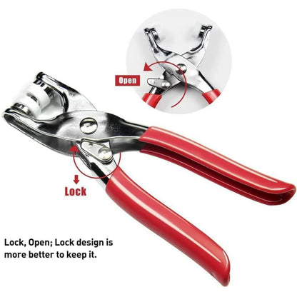 AM6823 Heavy Duty Snap Button Grommet Tool Colourful Clip Kit (1 Set)