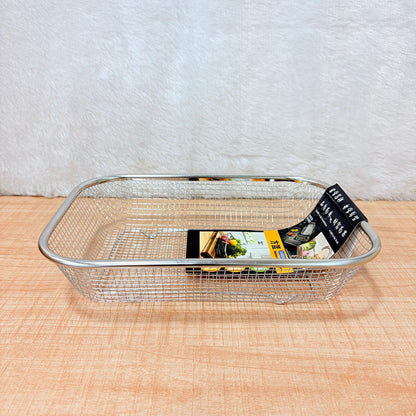 TM0001 Square & Rectangular Stainless Steel Wire Mesh Kitchen Strainer Basket (1pc)