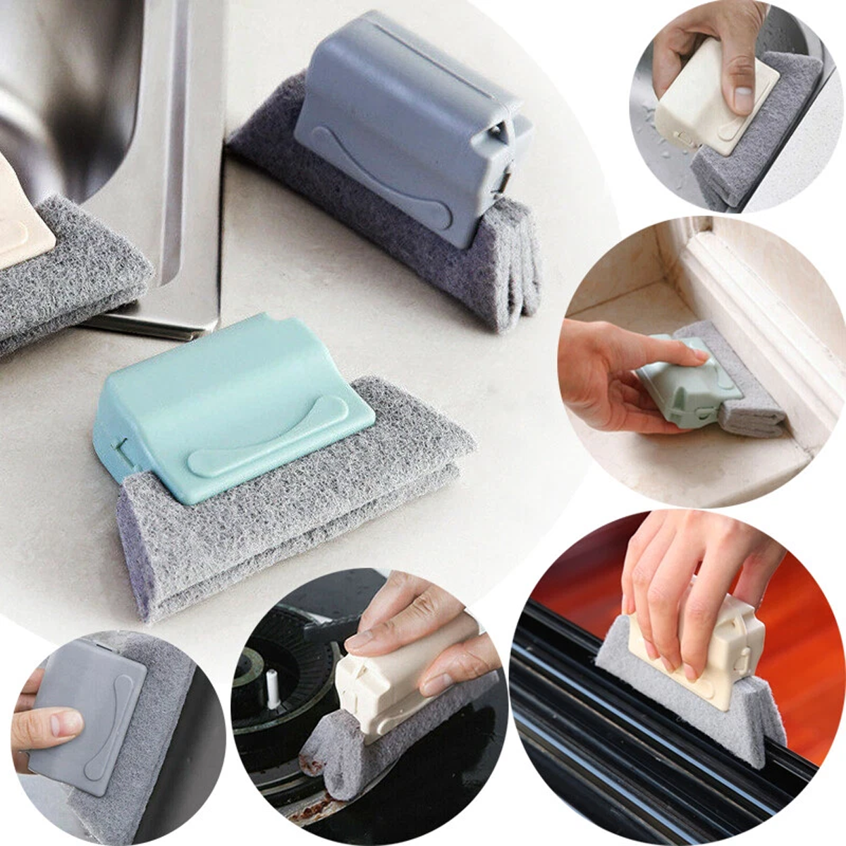 AM6865 Window Groove Frame Cleaning Brush Door Track Cleaning Brushes