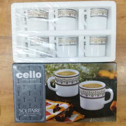 AM5673 Cello Solitaire Premium Multi-Design Mug 10cl - 6pcs set