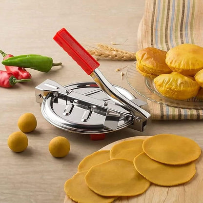 AM6533 Stainless Steel Puri & Roti Press Machine with Anti-Slip Grip - Small