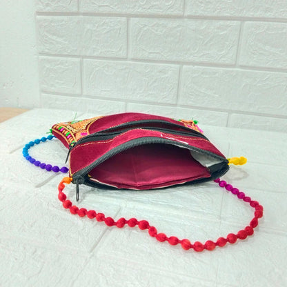 Di0036 Flap Dori Design Traditional Handcrafted Purse – Elegant Ethnic Art