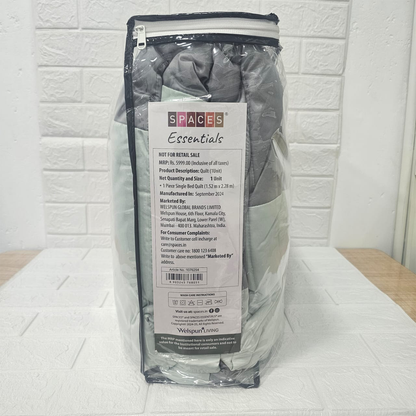 Di0017 Welspun Essentials Classic Corner Single Bed Quilt - 1.52mtr x 2.28mtr