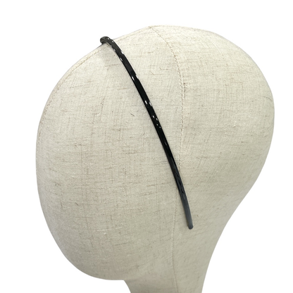 AM1105 Plastic Plain Black Headband 0.5cm