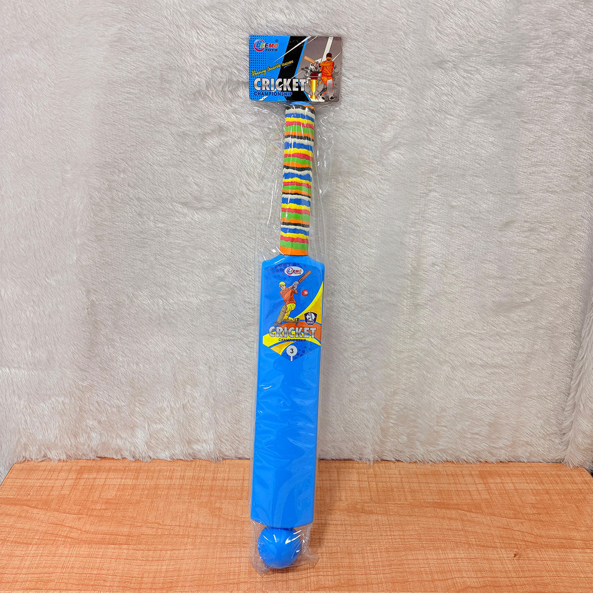 AM6507 Cricket Championship Plastic Bat & Ball Set - No.3