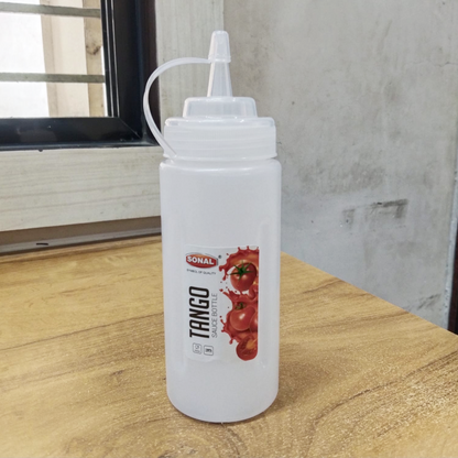AM5724 Sonal Tango Sauce Squeeze Bottle (Small) - Pack of 2 pcs - For Chatni, Vinegar, Oil, Dispenser Bottles