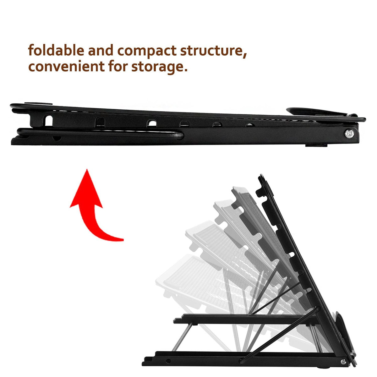3371 Multifunctional 7 Angle Points Foldable Metal Stand Light Box Pad Stand for DIY 5D Diamond Painting Light Pad and A4 LED Light Pad Board Tablet and Book Reading Rack