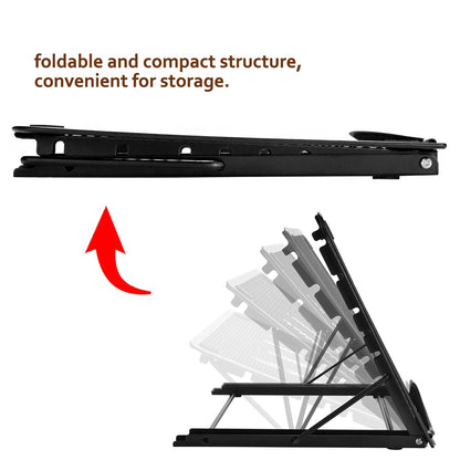 3371 Multifunctional 7 Angle Points Foldable Metal Stand Light Box Pad Stand for DIY 5D Diamond Painting Light Pad and A4 LED Light Pad Board Tablet and Book Reading Rack