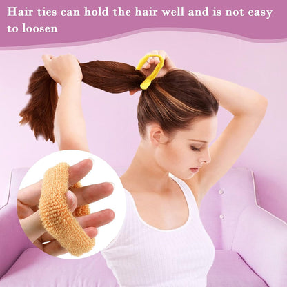 AM1022 Rubber Band Multicolored Cotton Scrunchy Hair Band Ties 1 PCs