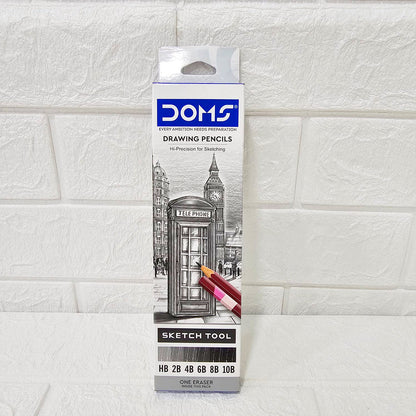 AM6068 DOMS Drawing & Sketching Graphite Pencil Set of 6pc