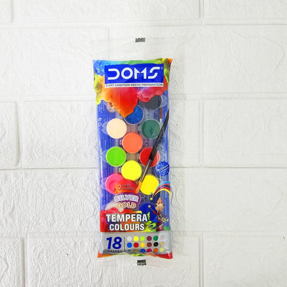 AM6093 DOMS Tempera Colors 18 Shades Pouch Pack of 1