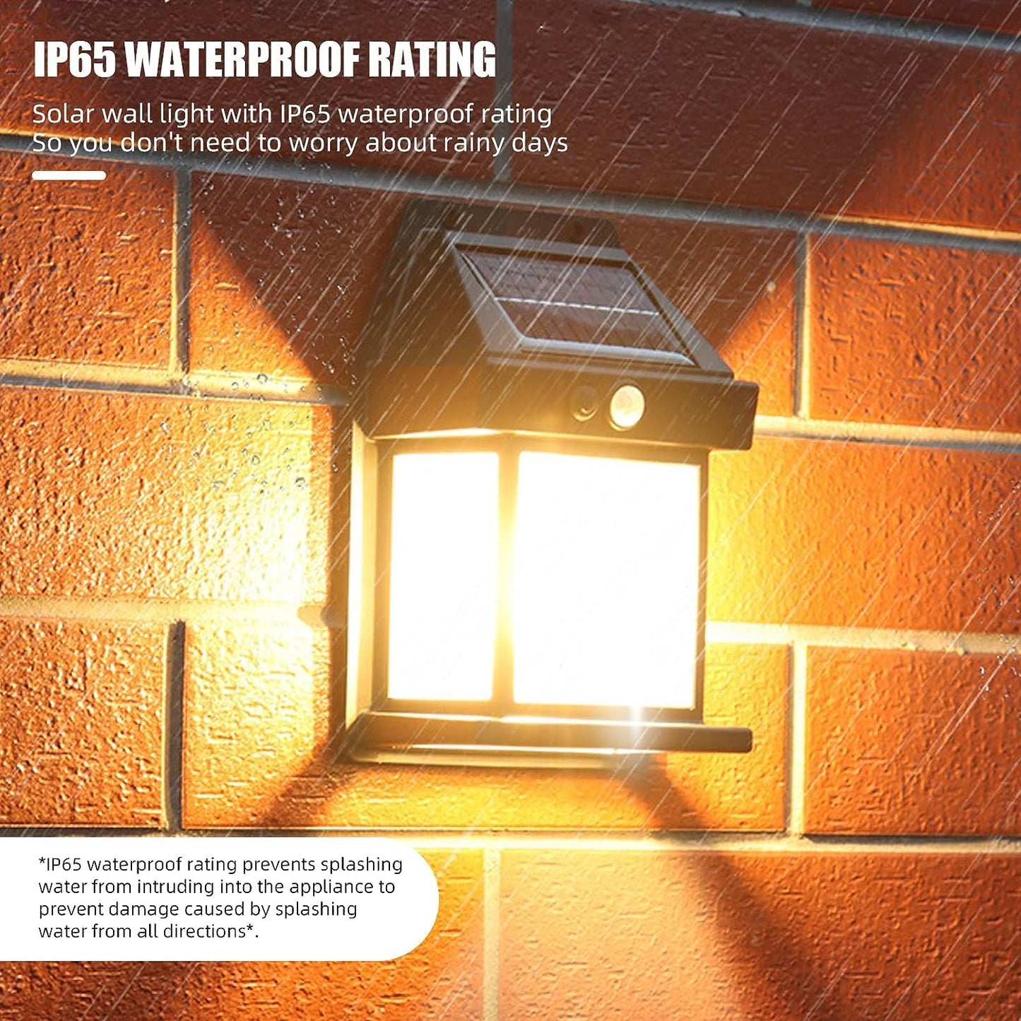 12564 Solar Wall Lights Outdoor Motion Sensor