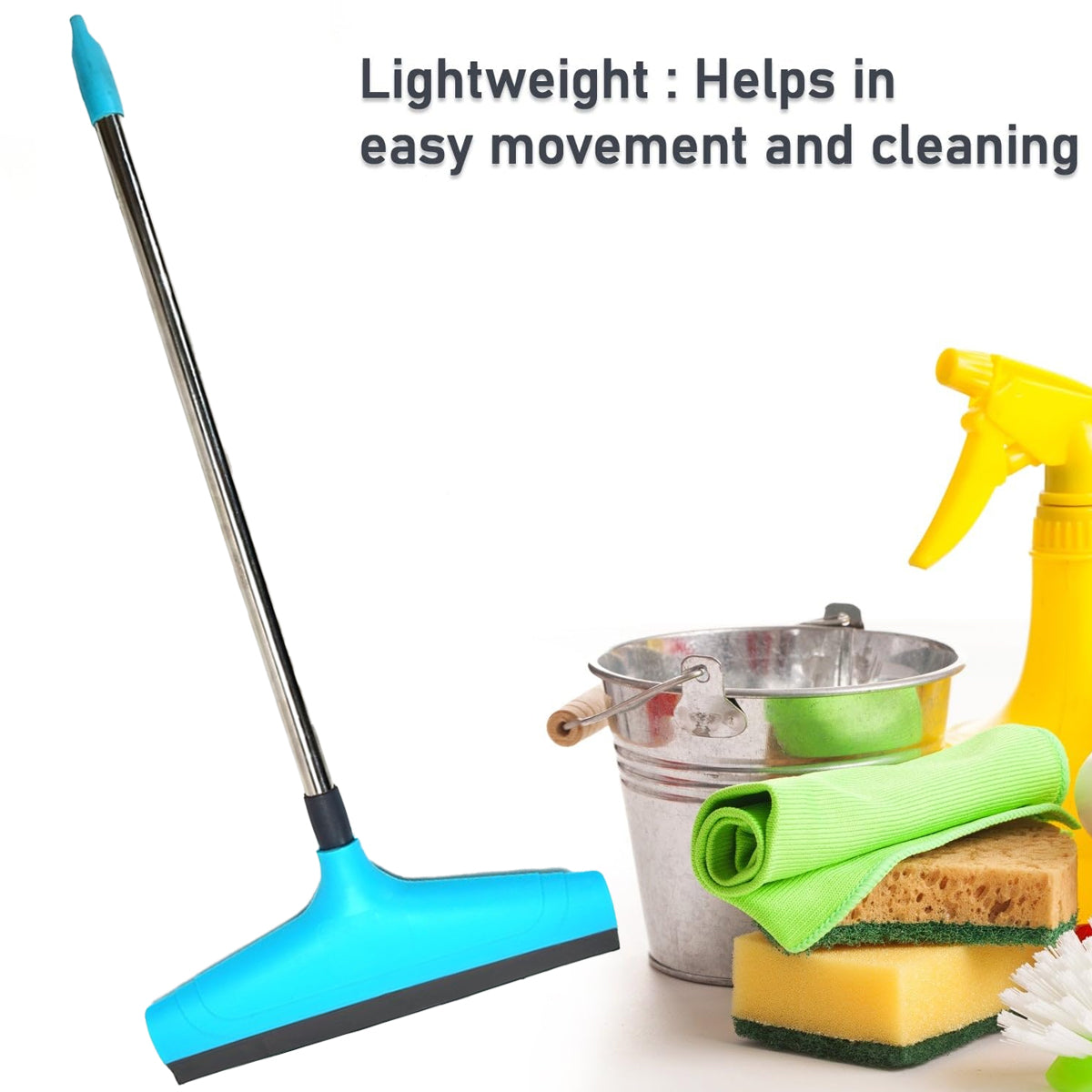 AM5861 Royal Wiper No.16 for Floor Cleaning Light Weight with Long Handle Rod