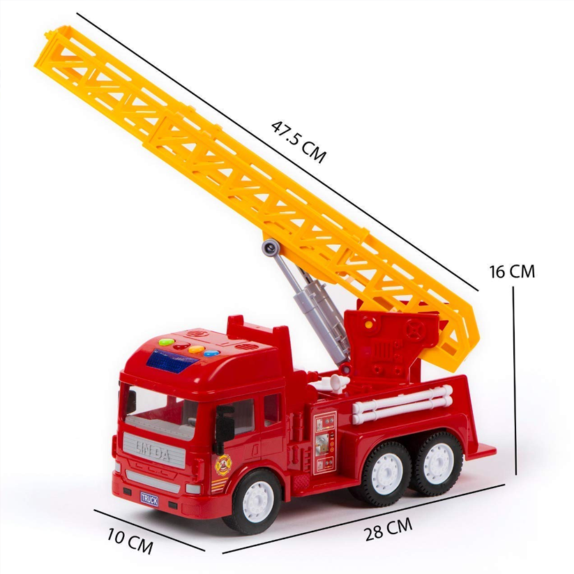 AM6432 Fire Ladder Rescue Truck Toy with Light & Sound