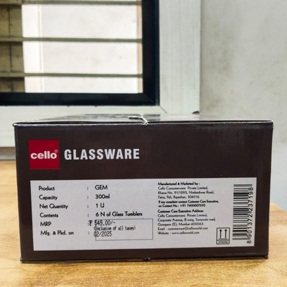 AM5696	Cello Gem rock tumbler 300ml- 6pcs set