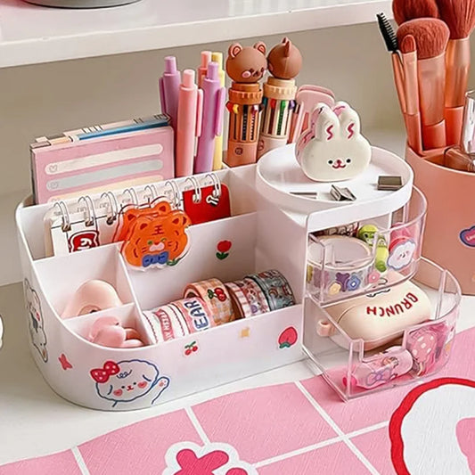 6941 Multi-Functional Plastic Vanity Storage Box