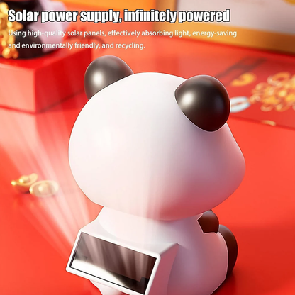 TM0193 Solar Powered Moving Panda Car Dashboard Decoration – 1 Pc (Small)
