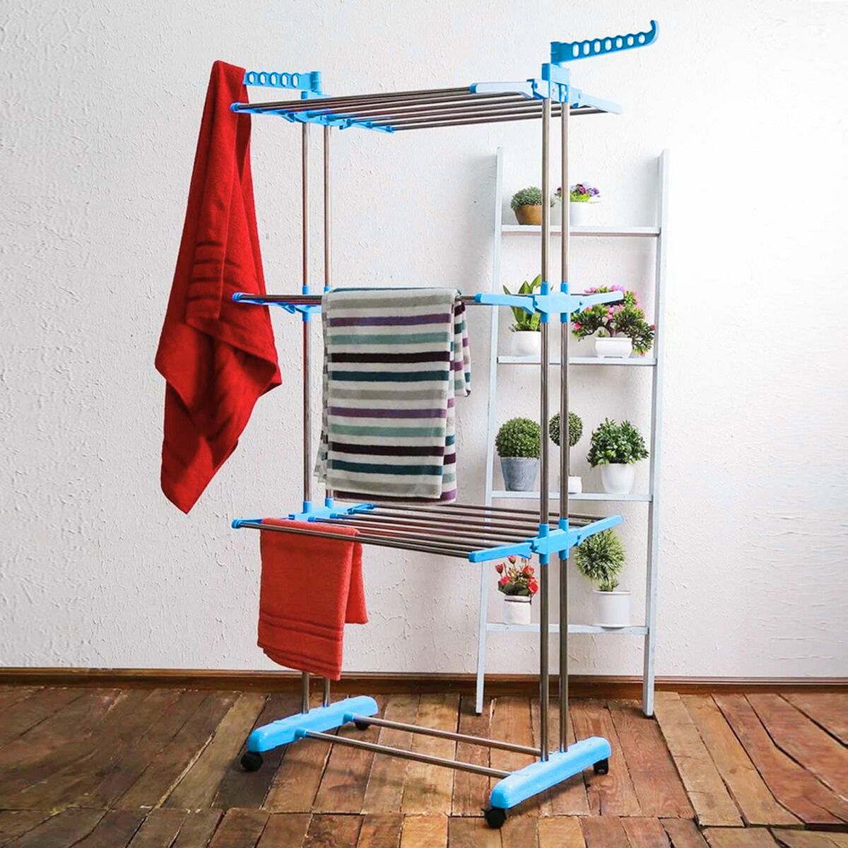 AM5608 UMA Modular 3 Tier Cloth Drying Stand Rack - Adjustable Cloth Drying Rack for Indoor,Outdoor