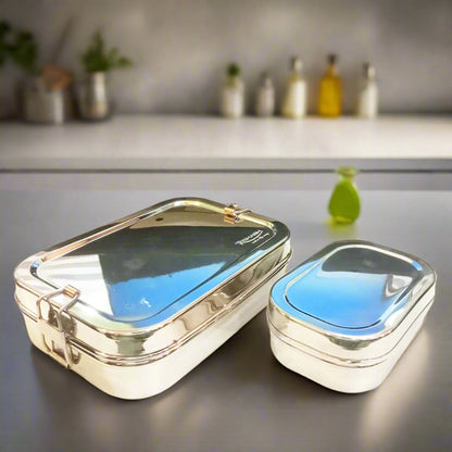 AM5650 Rishabh Stainless Steel (Santos) Lunchbox for School and Office
