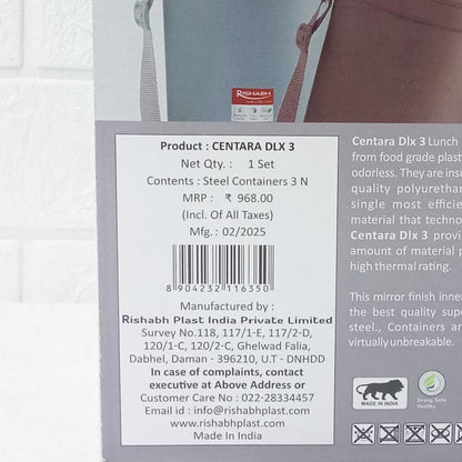 Di0282 Rishabh Centana DLX 3 – Insulated Lunch Pack