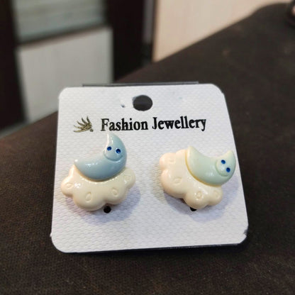 AM5876 Multidesign Cute Cartoon Stud Earrings for Girls – Pack of 1