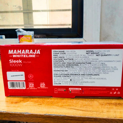 AM5809 Maharaja Sleek 1000-Watt Dry Iron