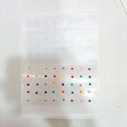 AM5636 Round Multicolor & Multi-Size Regular Bindi for Forhead - Set of 1