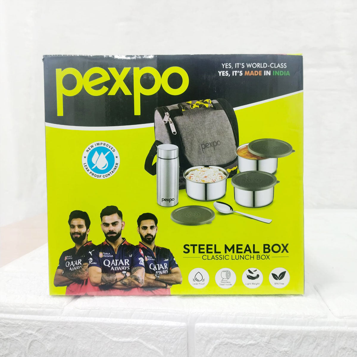 Di0385 Pexpo Classic - Stainless Steel Meal Lunch Box Set