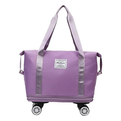 AM5643 Duffle Trolley Bag with Wheels, Expandable Foldable Luggage Bag for Travel (Multicolour)