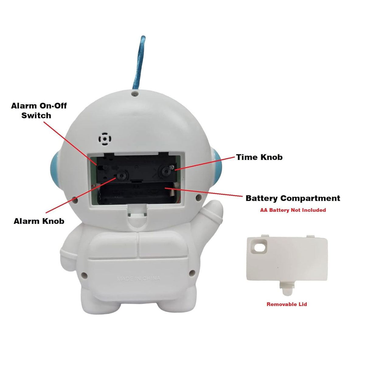 AM5919 Space Astronaut Table Alarm Clock