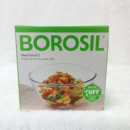 AM6206 Borosil Oven & Microwave Safe Glass Bowl - 1 Ltr