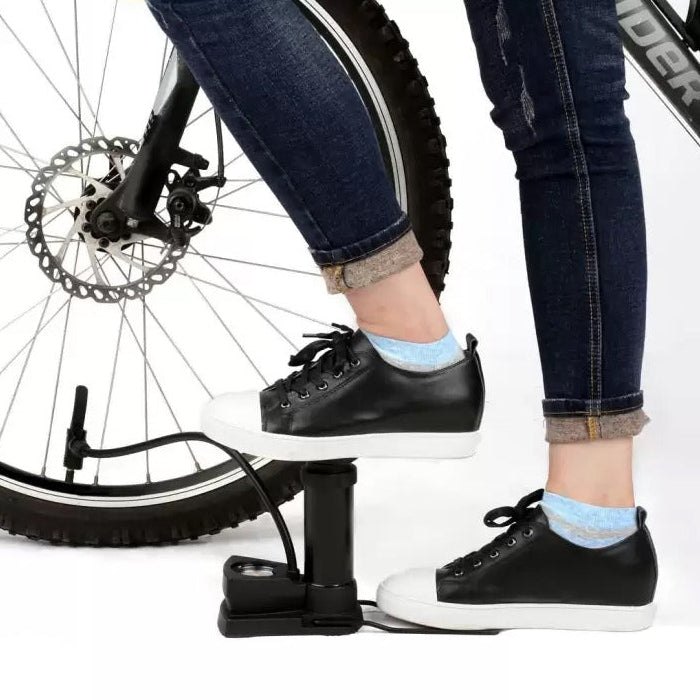 0488 Mini Foot Pump Inflator For  Bike and car DeoDap