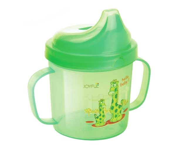AM3958 Joyful Hello Baby Plastic Sipper Cup with Double Handle (1Pc Will be Sent Colour May Vary, 300 ml)