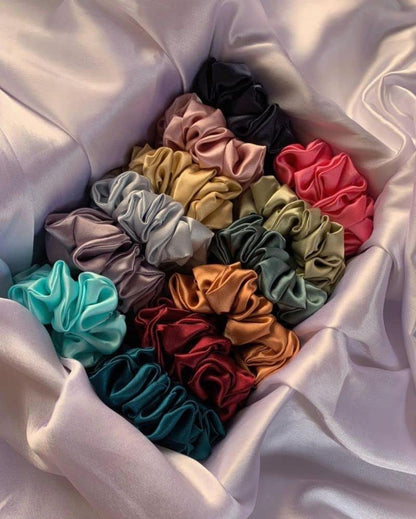 AM1027 Luxury Satin Scrunchies for Women & Girls