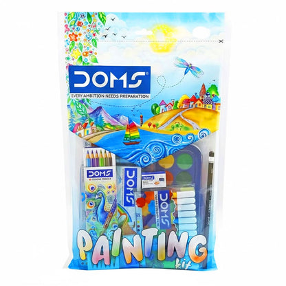 3582 DOMS Poster Colour with Brush Pen Complete Painting Kit -set of 9 pcs