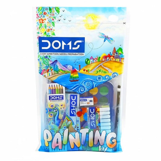 3582 DOMS Poster Colour with Brush Pen Complete Painting Kit -set of 9 pcs