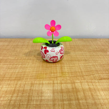 A07064 2108-2 Solar Powered Dancing Flower & Bee Car Dashboard Decor (4.5 Inches)