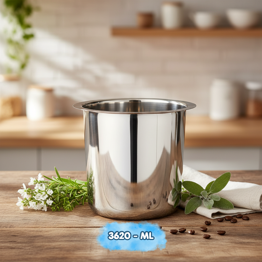 AM7591 Madhuram Signature 3620ml Stainless Steel Multipurpose Deep Boiler Container (18x16x16 cm)