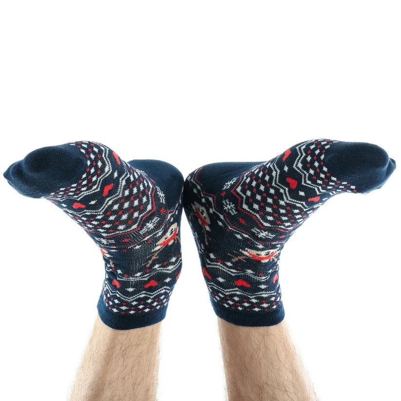 7372 Mix Design Socks Men. ankle Length sports socks with thick cotton cushion