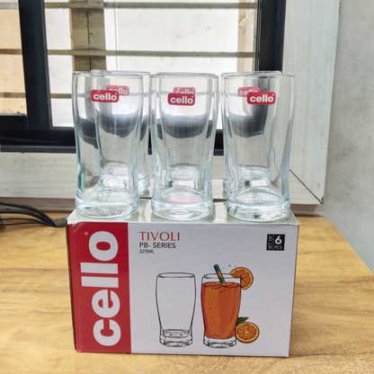 AM5697 Cello Tivoli Glass 225ml - 6 pcs set