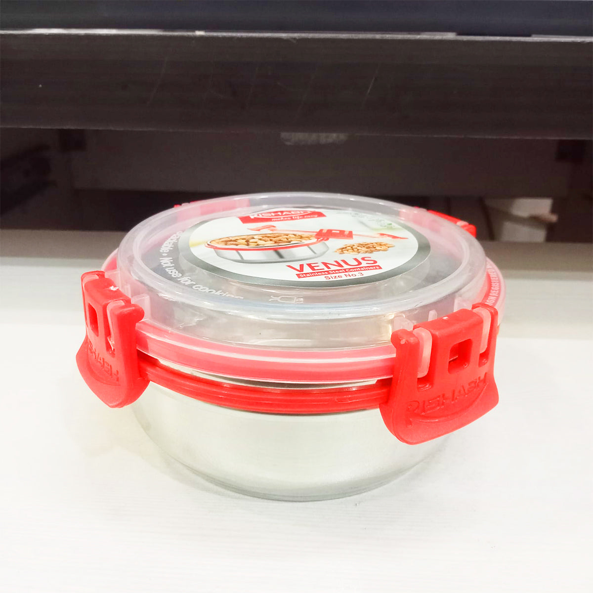 AM5658 Rishabh Venus-3 Size Air-Tight & Leak Proof Stainless Steel Container