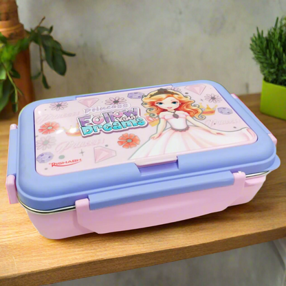 AM5662 Rishabh Steel Brunch 3 Delight Lunchbox for School and Office