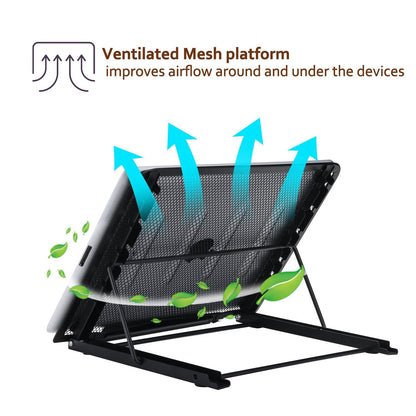 3371 Multifunctional 7 Angle Points Foldable Metal Stand Light Box Pad Stand for DIY 5D Diamond Painting Light Pad and A4 LED Light Pad Board Tablet and Book Reading Rack