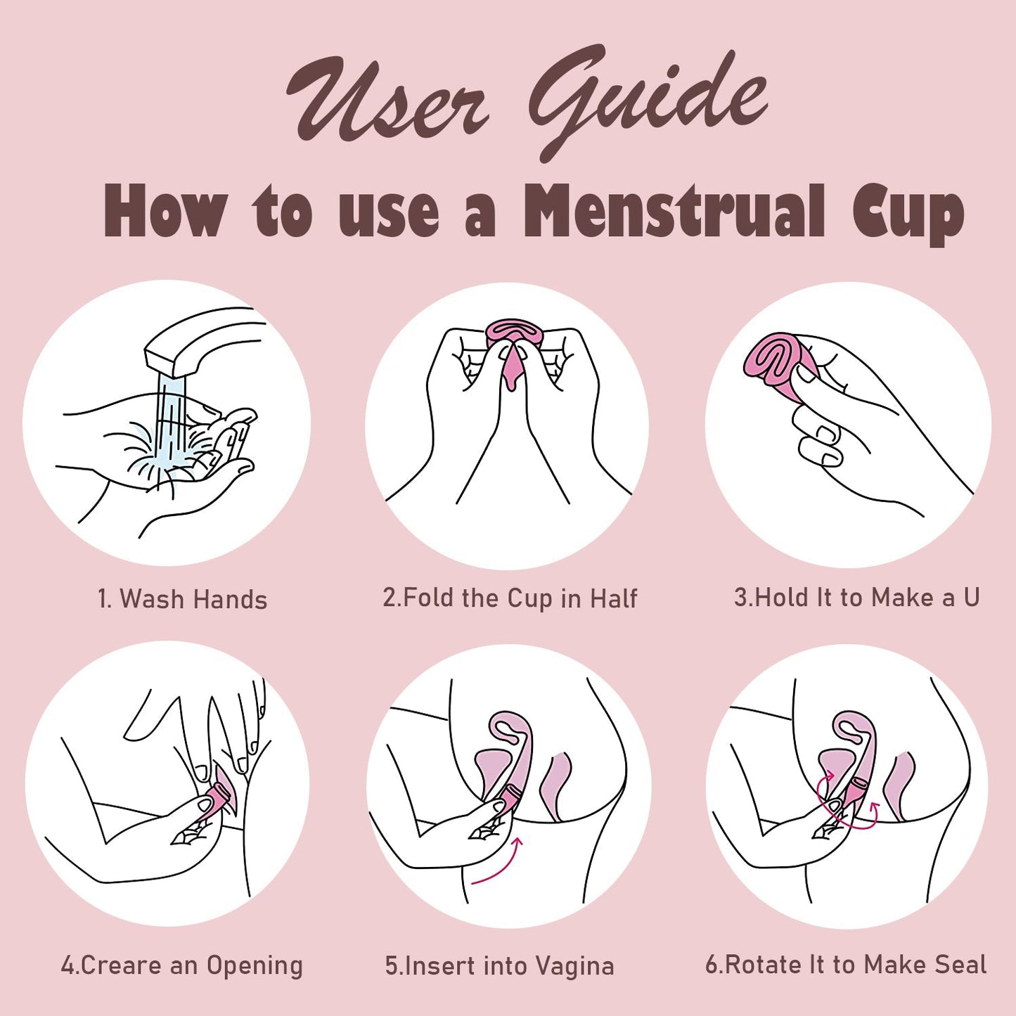 6112S Menstrual Cup for Women Foldable Small Size Reusable, Ultra Soft, Odour and Rash Free 100% Medical Grade Silicone No Leakage Protection for Up to 8-10 Hours FDA Approved