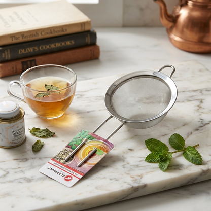 AM7326 Elephant Stainless Steel Tea Strainer with Wire Handle (9 cm)